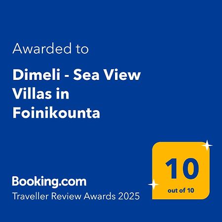 Dimeli - Sea View Villas In Foinikounta ฟีนีคุนตา ภายนอก รูปภาพ